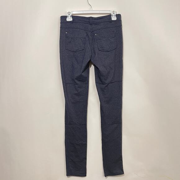 Athleta Bottega Leggings Womens Small TALL LONG Blue Stretchy Pockets Athleisure - Picture 2 of 9